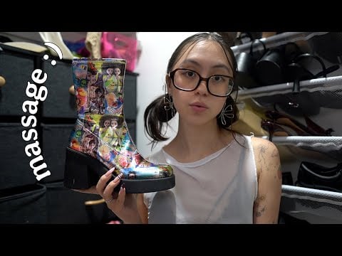 ASMR Giving Shoes a Massage (and Tapping and Scratching)