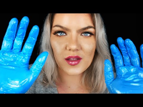 ASMR Massaging Your Face (Gloves, Oil, Lotion sounds, Face tapping, Personal Attention)