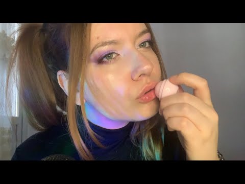 ASMR | Applying Lip-gloss💄 | Tingly Mouth Sounds ♥️💋