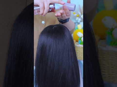 hair care asmr and hair play