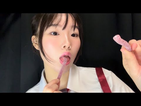 쥬시드롭 딥앤스틱 🍒리얼 입소리 ASMR (No Talking) | Juicy Drop Pop, Sticky & Satisfying Mouth Sounds
