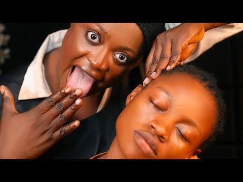 ASMR ✨soft gum whisper FAST AND AGGRESSIVE HEAD SCRATCH,tingly mouth fake spit paint 4 deep sleep.