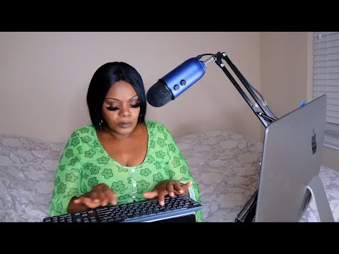 Tapping Keyboard Soft Speaking ASMR Gum Chewing Sounds