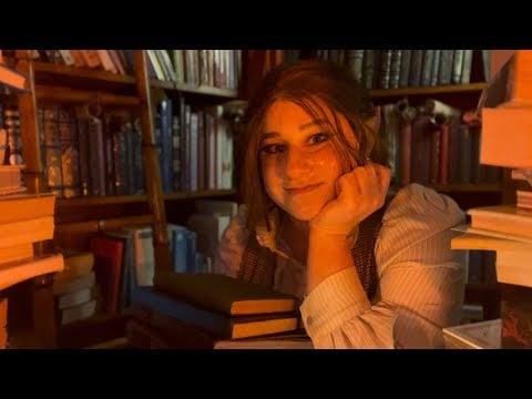 A Quiet Night at the Library | ASMR (Fantasy Roleplay, Whispered)