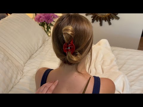 ASMR tingly back scratches, skin tracing & massage for deep sleep 💤 (soft whispers, nature sounds)