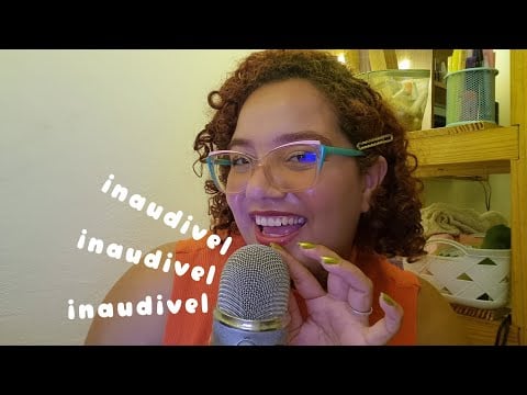 ASMR com INAUDÍVEL contanto uma GRANDE NOTÍCIA 😱✨