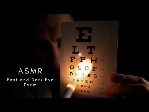 ASMR | Eye Exam for Sleep (Dark Room, All Light Triggers)