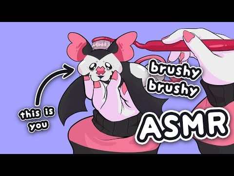 ASMR Little Bat Pet Care | Brushing & Gentle Attention