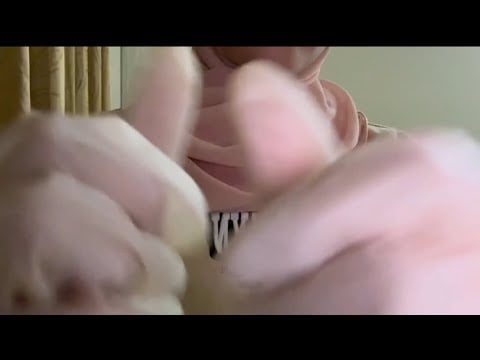 ASMR | Random Triggers (No talking, scissors, hair clips, hair brush, sketch, & glove sounds)