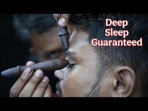 Deep Sleep Guaranteed: Relaxing Head Massage ASMR with Wooden Tool | Pure Tapping & Scratching ASMR
