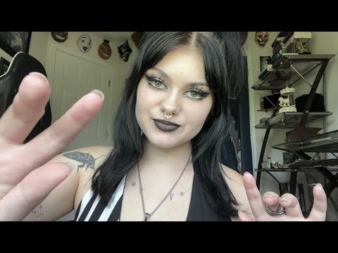 ASMR | Visual Triggers & Rambling 🦇 hand movements, tapping, skin scratching, etc