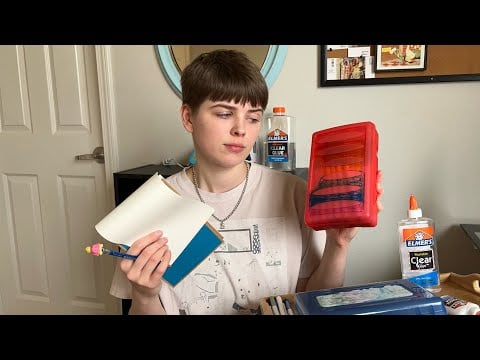 Early 2010’s ASMR | Making Glue Bookmarks With the Girl in the Back of Class (nostalgic)