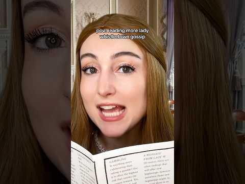 pov: reading more lady whistledown gossip #asmr