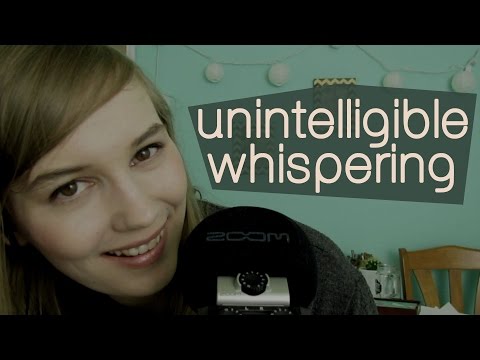 😍 ASMR Unintelligible Whispering + Gibberish (Binaural)