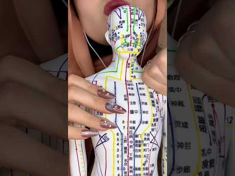 ASMR Body Massage (acupuncture doll) #asmr #relax #visualtingle #asmrtriggers #satisfying