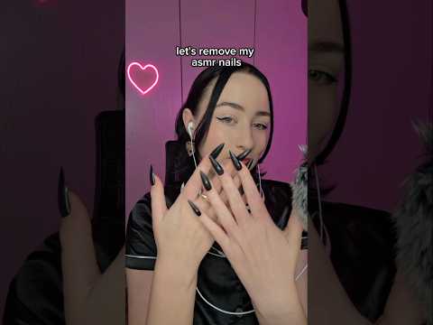 let's take off my asmr nails #asmr #nails