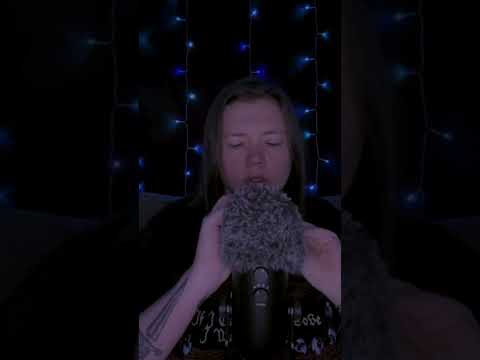 searching and brushing the fluffy mic (asmr)