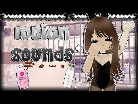 roblox asmr 🐾 ~ cute n cozy lotion hand sounds! 🧴💗