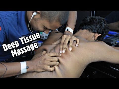 Deep Tissue Body Massage And Relaxing Head Massage With Neck Cracking And hair crack on subscriber