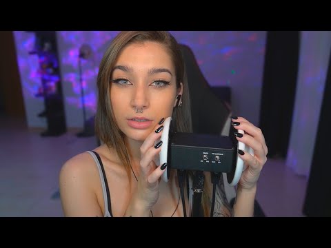 ASMR MASAJE DE OREJAS (NO TALKING) Ear Touching, Tapping & Scratching para dormir o estudiar ❤️ 3dio