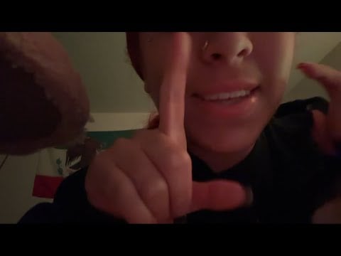 ASMR whisper ramble (with a lil random trigger) 
