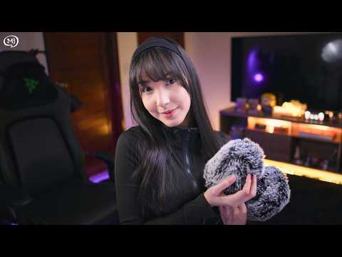 ASMR MACIO PARA QUEM ESTÁ CANSADO: fluffy mic scratching, ear massage, sleep | 4K