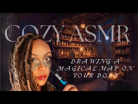 Bewitched Lines: Drawing a Magical Map on Your Body | ASMR