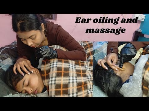 ASMR ✨Soothing Ear Oiling & Gentle Ear Massage ✨ Deep Relaxation & Whispering Sounds