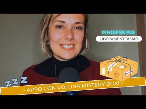 Asmr ita Whispering Triggers ✨Unboxing Mistery box!✨#fabricsounds