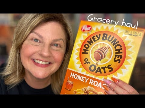 ASMR Grocery Haul with 20 Tingly Items Featuring Orange Slice Nails and Tapping on Products!