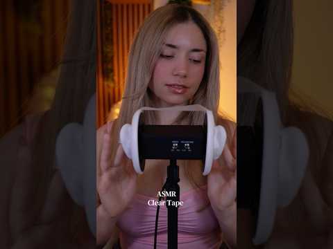 ASMR 3dio With Clear Tape #asmr