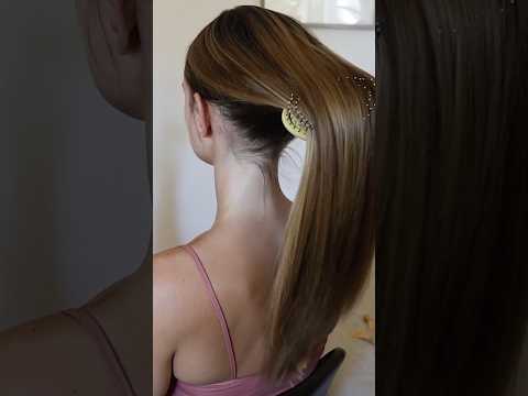 ASMR brushing & braiding the silkiest hair 🍦#asmr #asmrhairplay #asmrhair