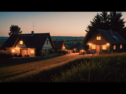 🌙 Crickets at Night - Peaceful Rural Ambience | Relaxing Nature Ambience for Sleep or Relaxation 🦗