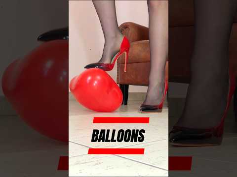 Ferrari Pumps vs. Balloons! High Heels Crushing Things! Oddly Satisfying ASMR