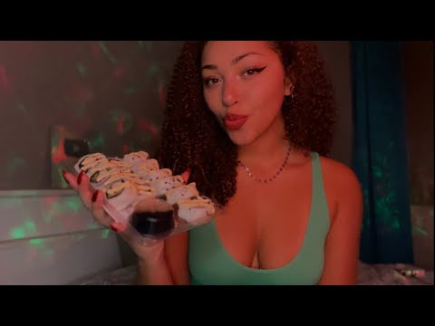 ASMR Eating Sushi | Tingly High Sensitivity Sounds 🍣🍱 (MUKBANG)