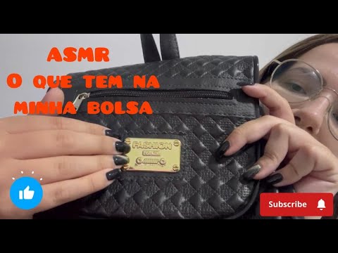 ASMR Caseiro o que tem na minha bolsa #asmr #caseirinho #dormir #relaxar