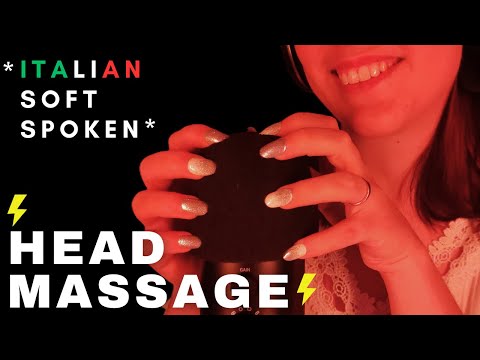 ASMR ITA - 6 Hours FAST AGGRESSIVE SCALP SCRATCHING MASSAGE | FOAM scratching | Italian soft spoken😍