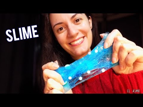 ♡ASMR español♡ JUGANDO CON SLIME!😍 (pearl slime) |sonidos super Cosquillosos|