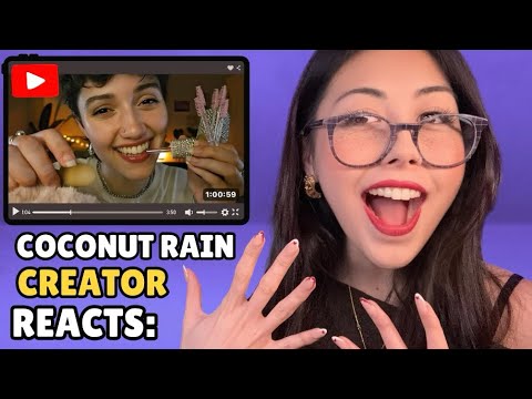 Original ‘Coconut Rain’ Creator Reacts to YouTube ASMRtists’ Versions! 🥥🌧️ (FIRST TIME REACTION)