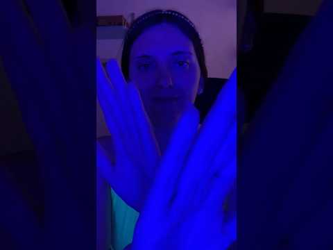 Hand Movements On Blue Light 💙💛 #asmr #shorts #asmrvideo #handmovementsasmr #light #blue