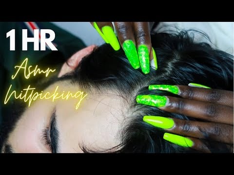 [ASMR] Allzoomed Nitpicking Whiteheads | Scalp Check-Up | Light Scratching With Nails.