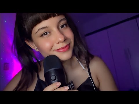 ASMR Esses Sons no Microfone São Muito Relaxantes 😴 Fita, Pincel & Beijos