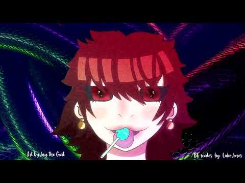 Fantasy Week - Nightshade Bonus - Femboy Snake Eats A Lolipop