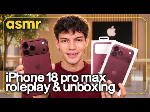 ASMR ESPAÑOL ROLEPLAY VENDEDOR 📱 UNBOXING iPHONE 18 PRO MAX PARA DORMIR