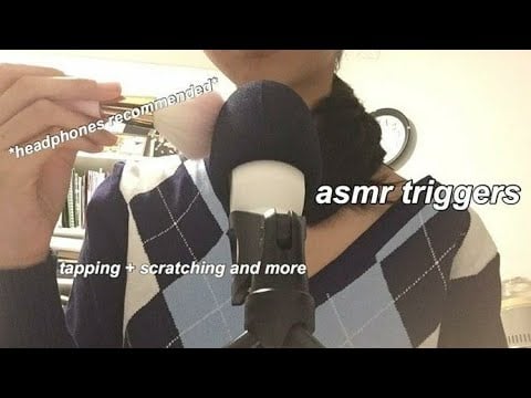 ASMR testing out new mic // fast triggers ( no talking)