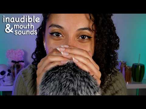 [50+ mins] WET Mouth Sounds & Inaudible Whispers (you'll sleep like a baby tonight😴)