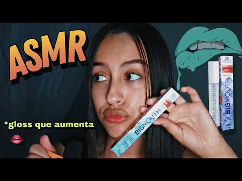 passando o GLOSS que AUMENTA os LÁBIOS em VOCÊ - asmr