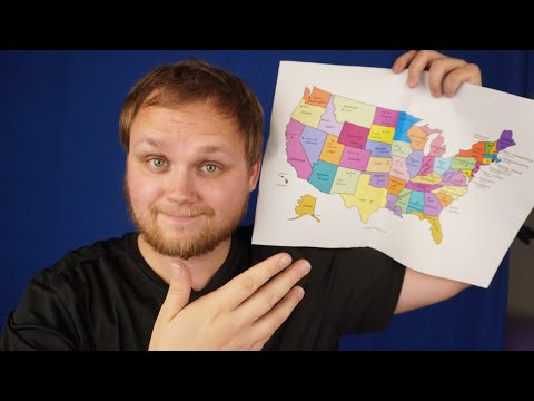 ASMR | Whispering USA 🇺🇸 States and Capitals to Help YOU Sleep