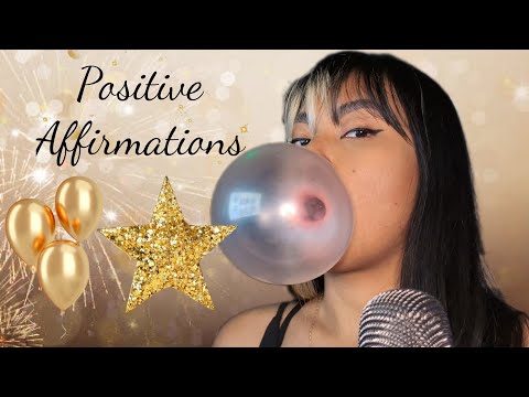 ASMR Reading Positive Affirmations While Chewing Gum For The New Year