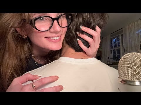 ASMR aggressive head/ back scratching 